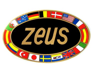 Cartel ovalado Zeus